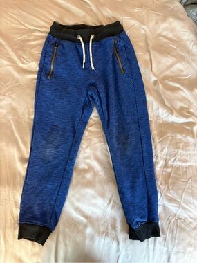 Cat & Jack Royal Blue Jogger Sweatpants with Black Waistband